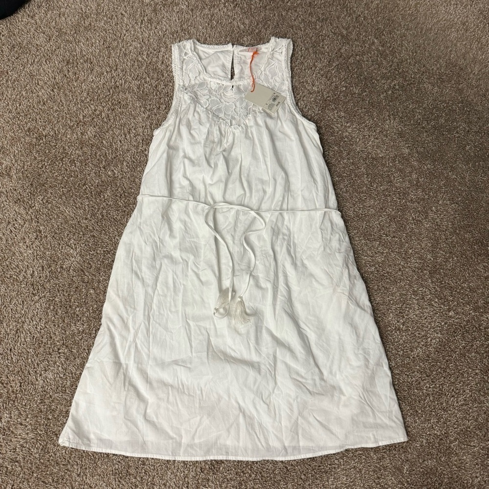 Knox Rose Women’s Lightweight White‎ Floral Lace Dress Size Small NWT